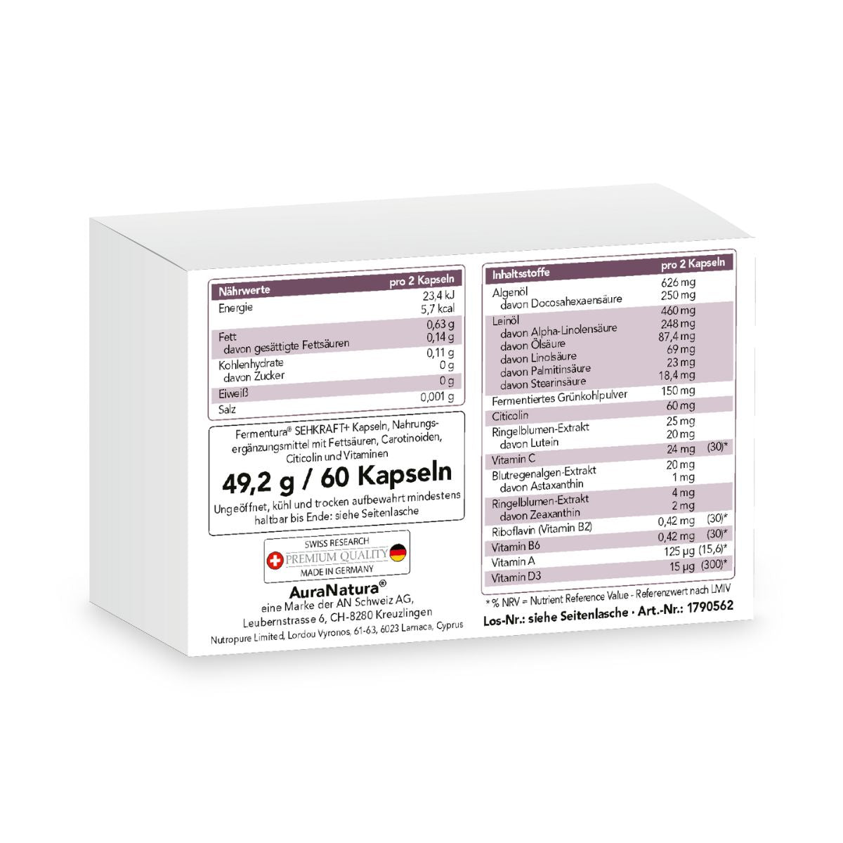 Produktbild von Fermentura® Sehkraft+