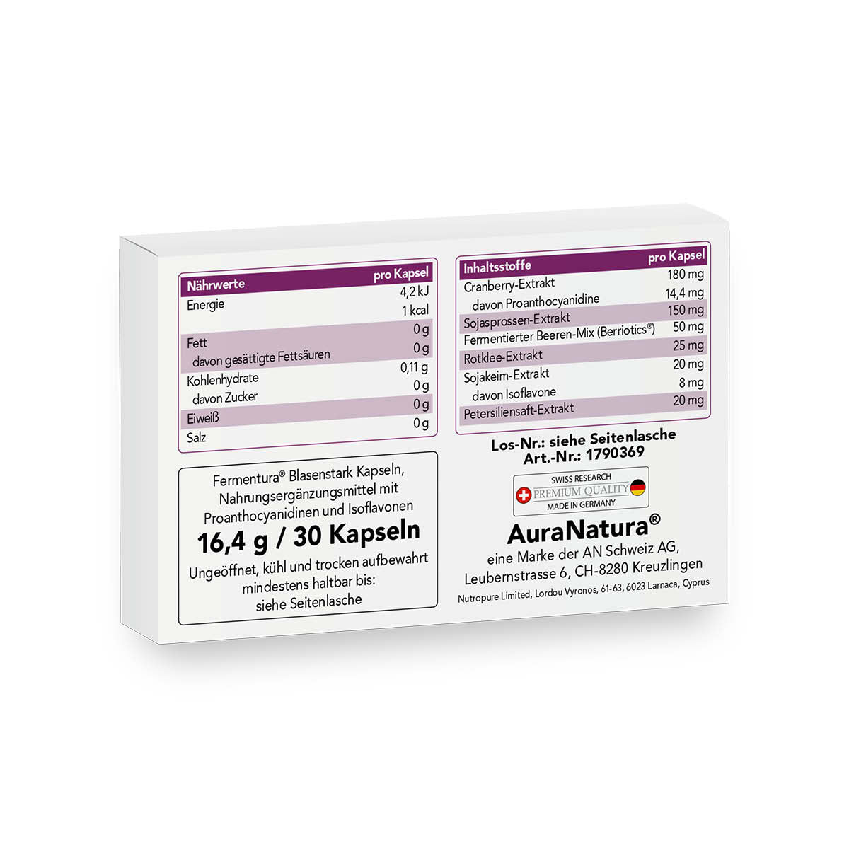 Produktbild von Fermentura® Blasenstark + GRATIS Ratgeber Blasengesundheit