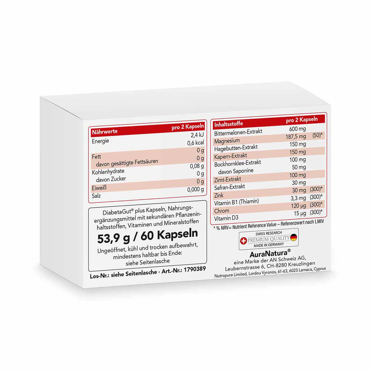 Produktbild von DiabetaGut® plus