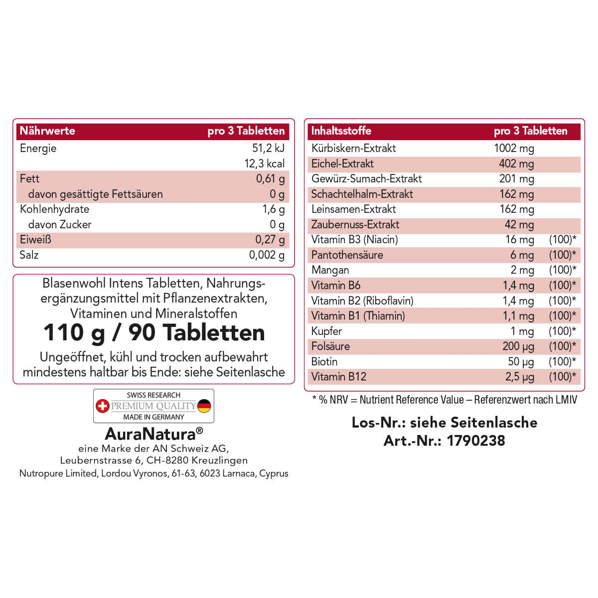 Produktbild von Blasenwohl Intens