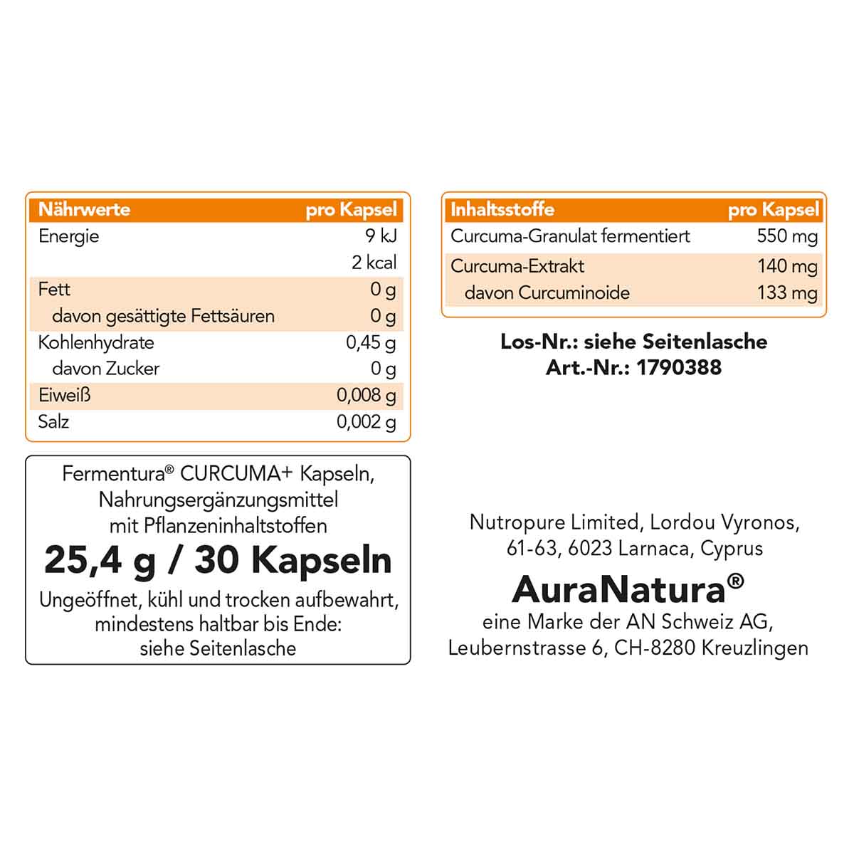 Produktbild von Fermentura® Curcuma+