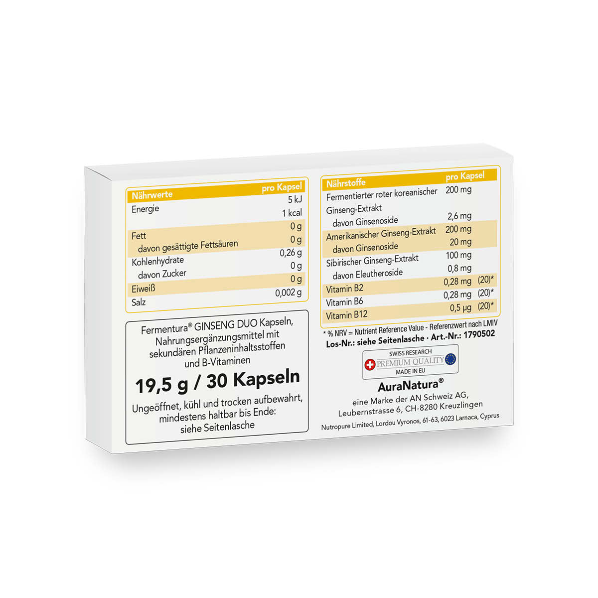 Produktbild von Fermentura® Ginseng Duo