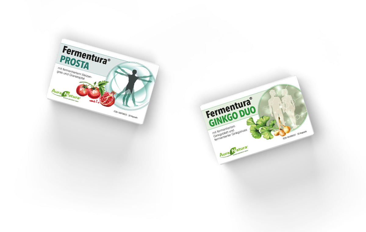 Produktbilder von Fermentura Prosta und Fermentura Ginkgo Duo