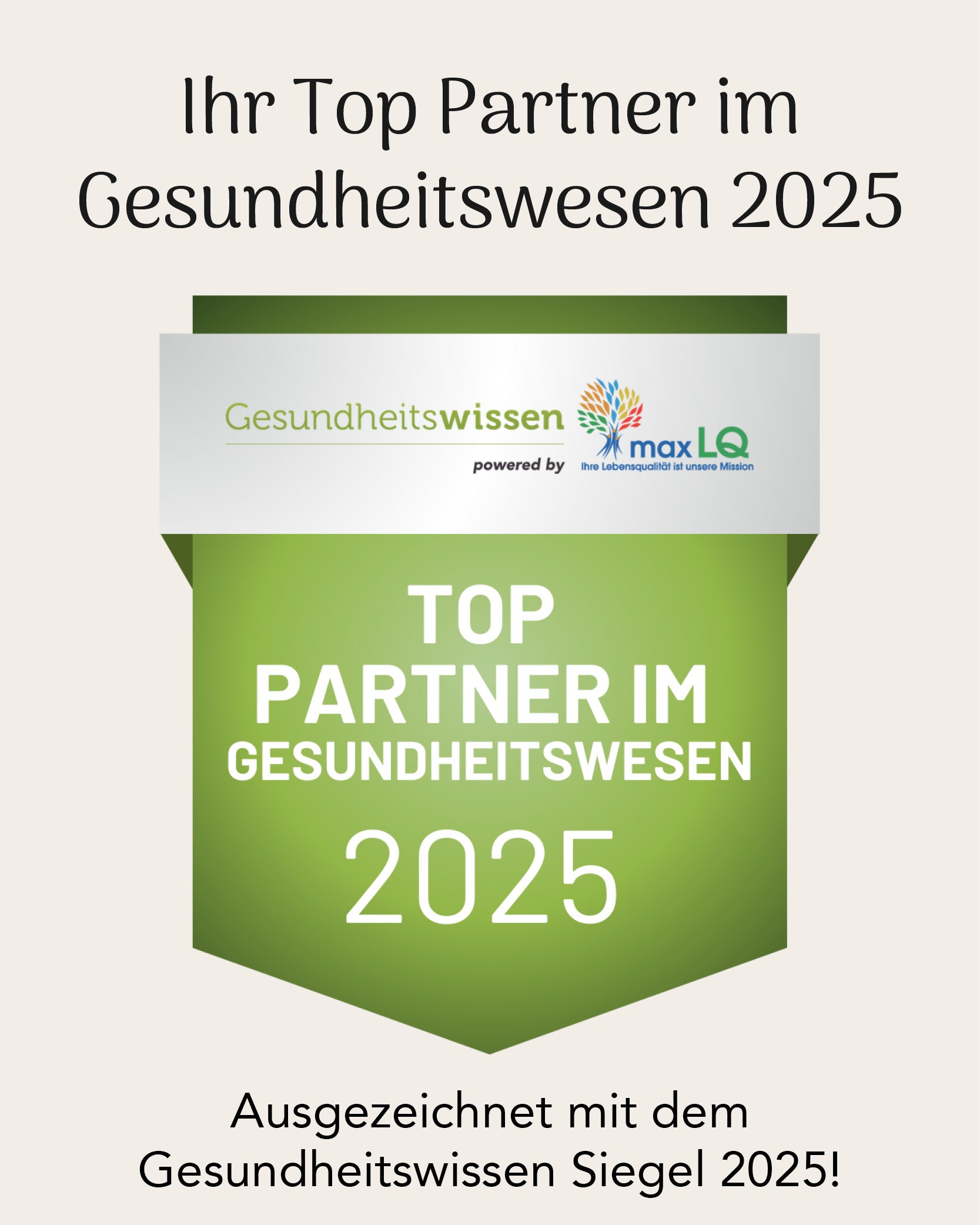 Gesundheitswissen Siegel 2025