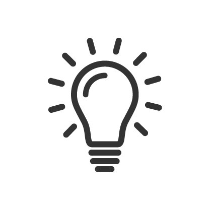 Grafik von einer Glühbirne