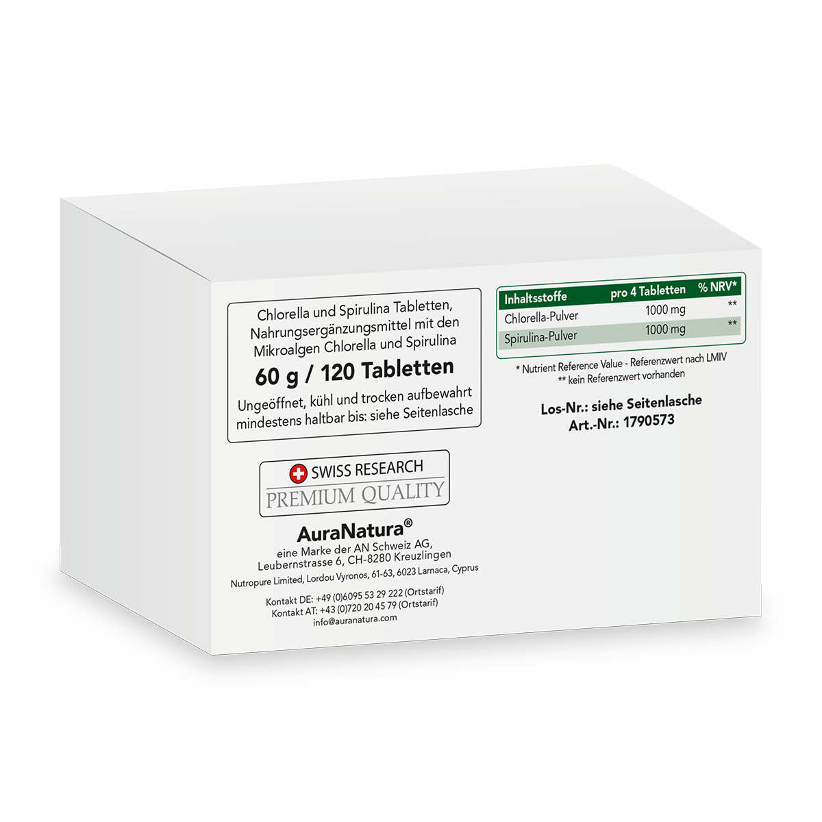 Produktbild von Chlorella und Spirulina