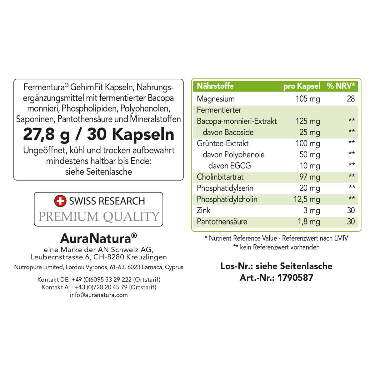 Produktbild von Fermentura® GehirnFit