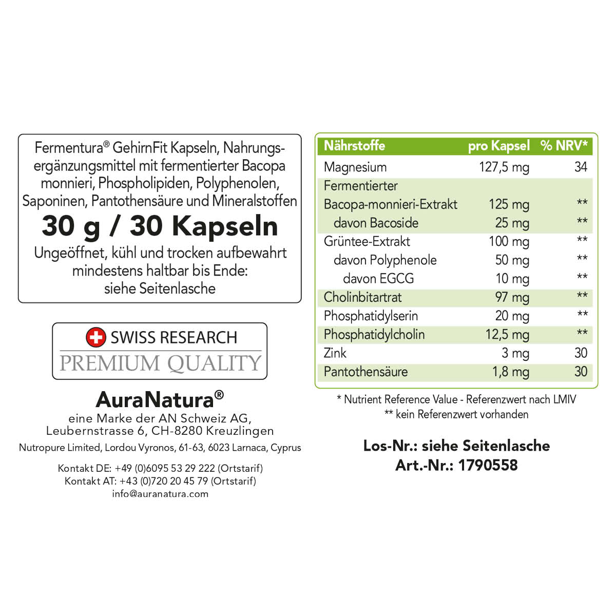 Produktbild von Fermentura® GehirnFit