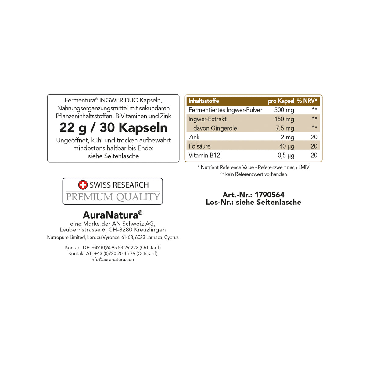Produktbild von Fermentura® Ingwer Duo