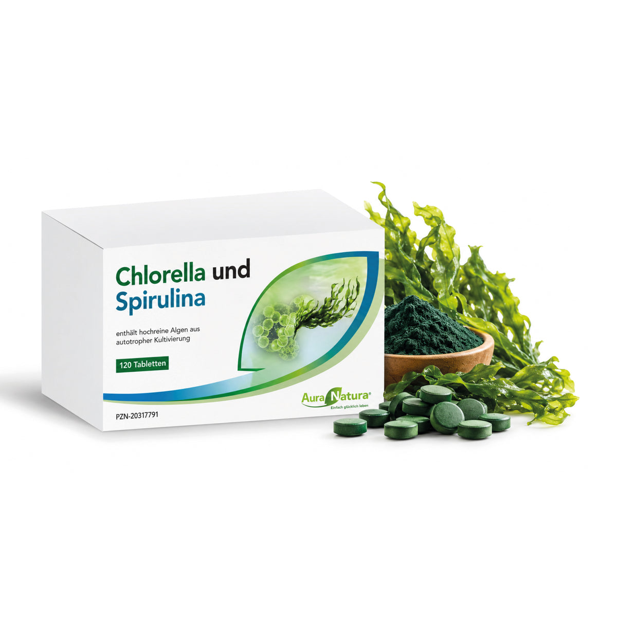 Produktbild von Chlorella und Spirulina