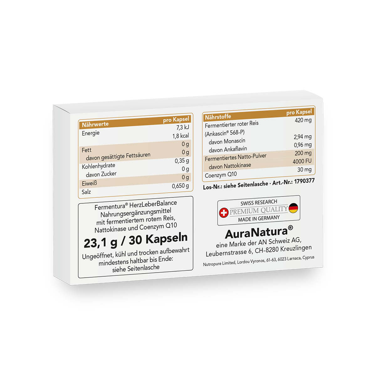 Produktbild von Fermentura® HerzLeberBalance