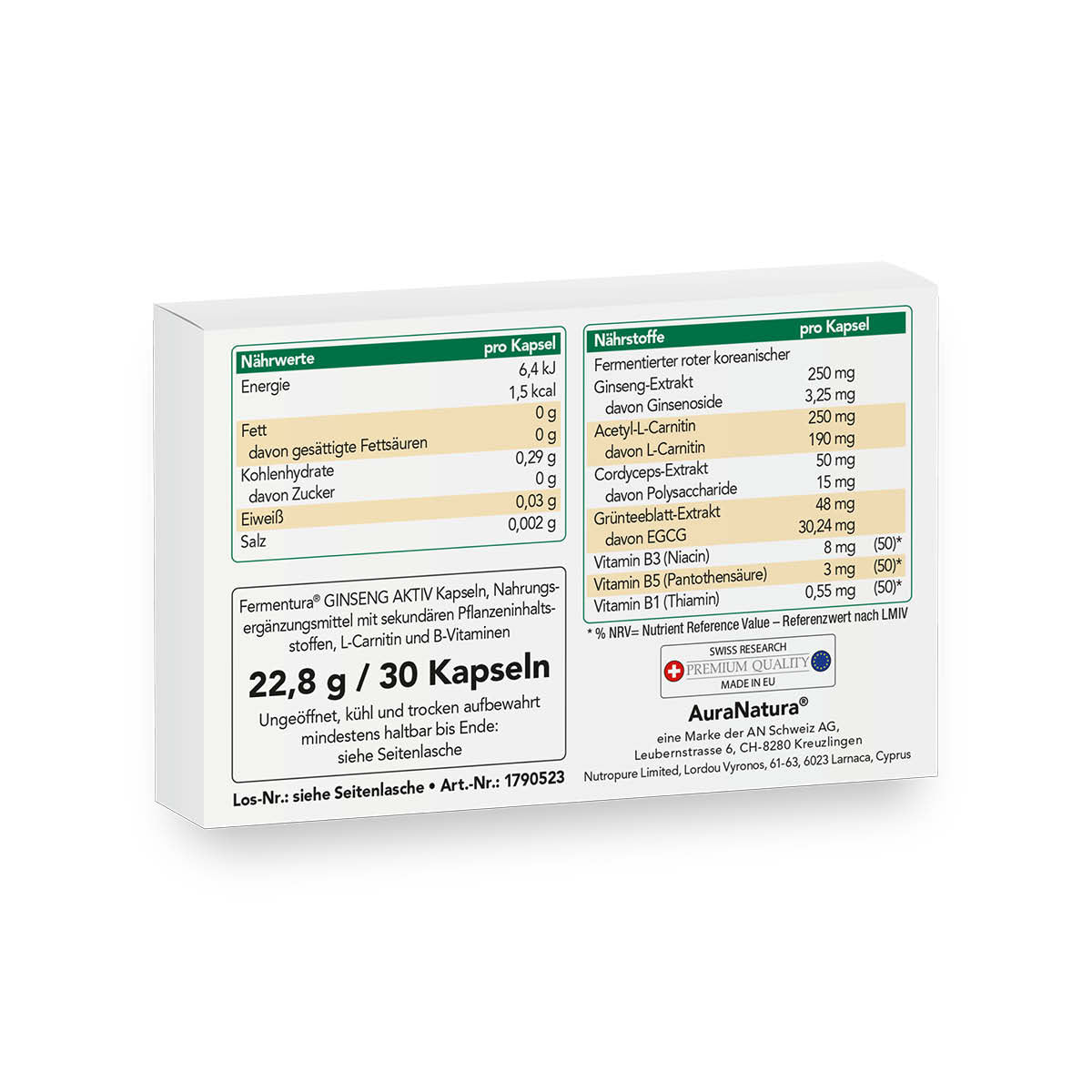 Produktbild von Fermentura® Ginseng Aktiv