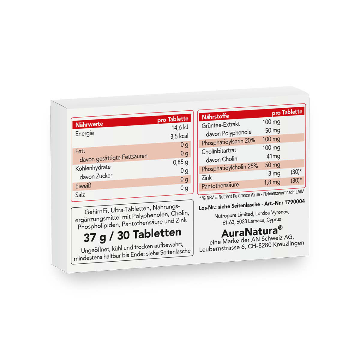 Produktbild von GehirnFit Ultra
