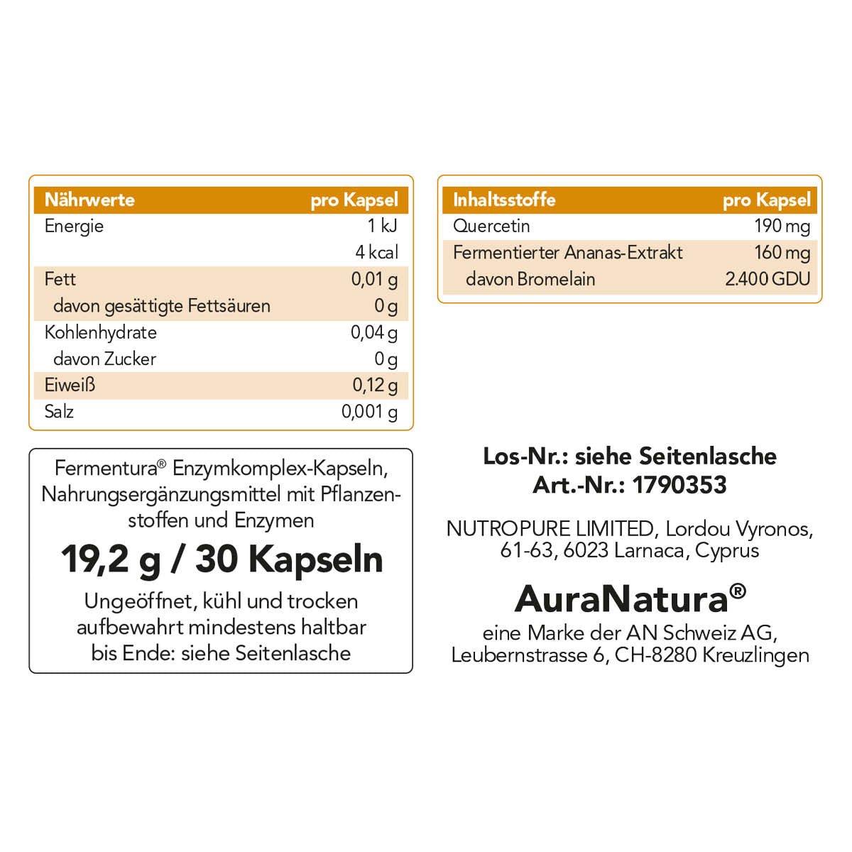Produktbild von Fermentura® Enzymkomplex