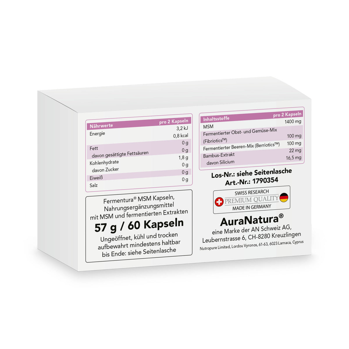 Produktbild von Fermentura® MSM