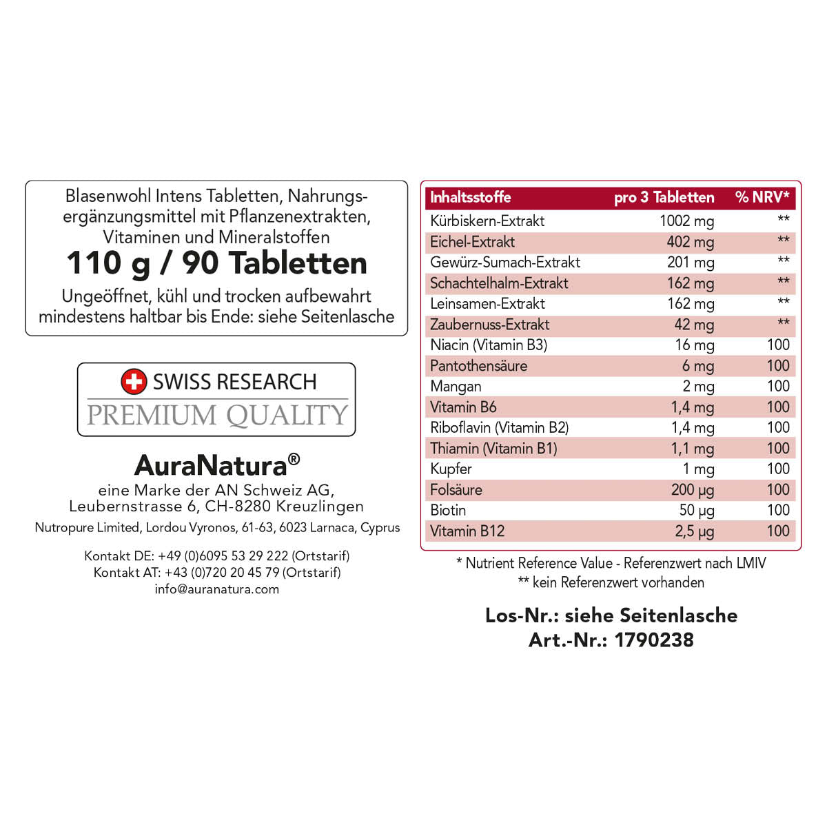 Produktbild von Blasenwohl Intens