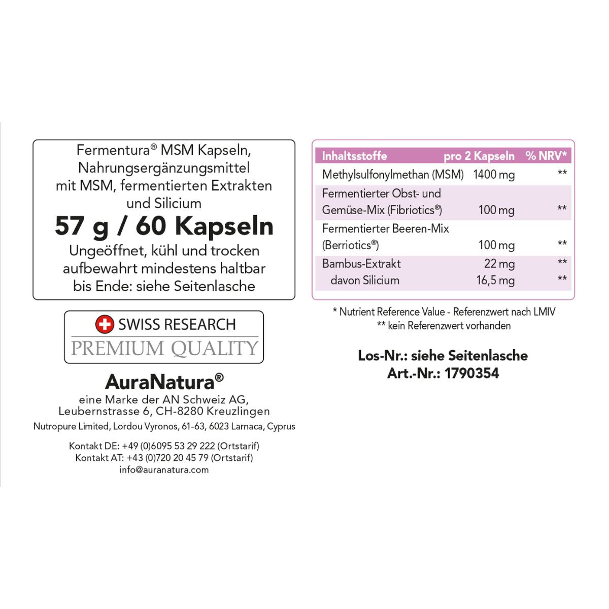 Produktbild von Fermentura® MSM