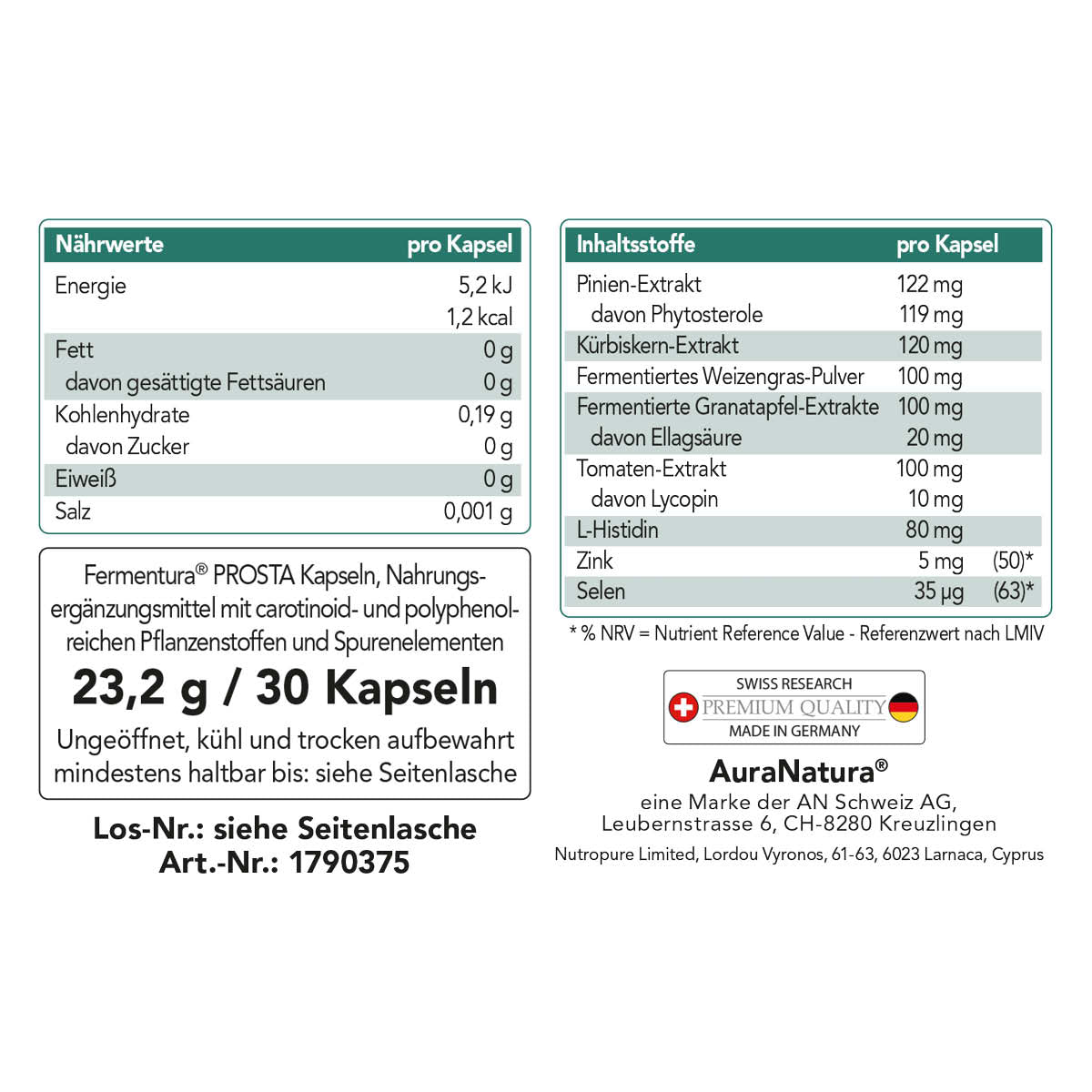 Produktbild von Fermentura® Prosta