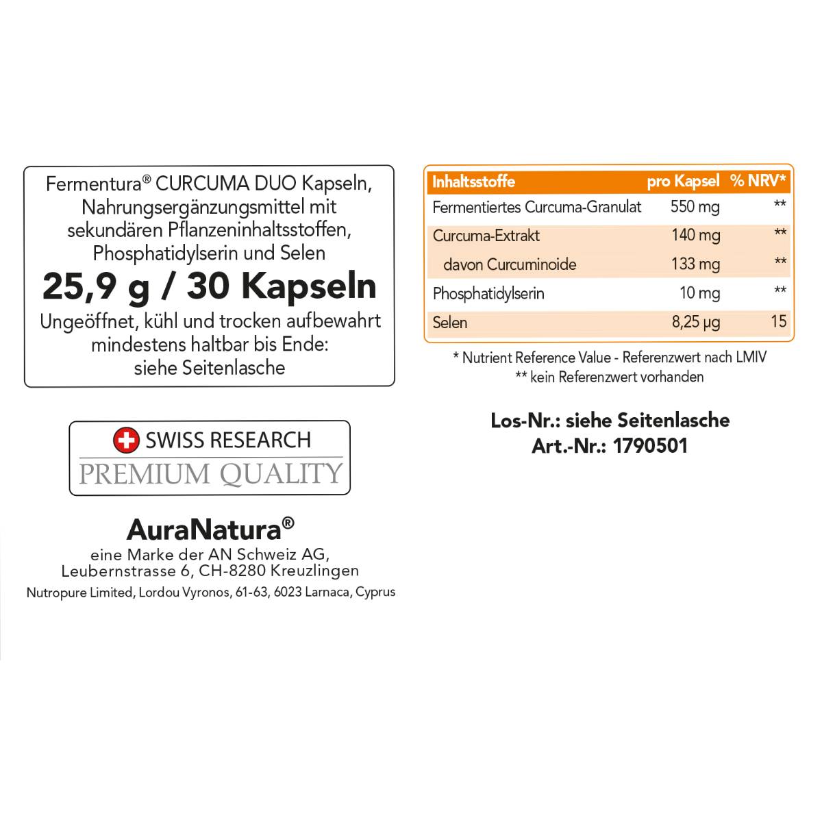 Produktbild von Fermentura® Curcuma Duo