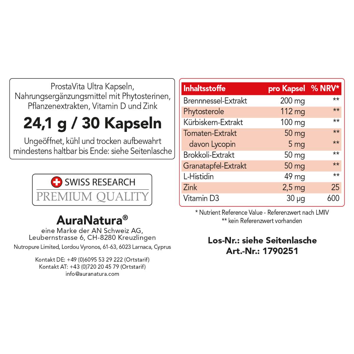 Produktbild von ProstaVita Ultra