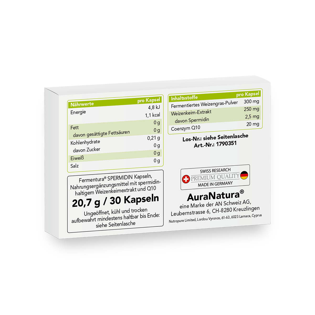 Produktbild von Fermentura® Spermidin