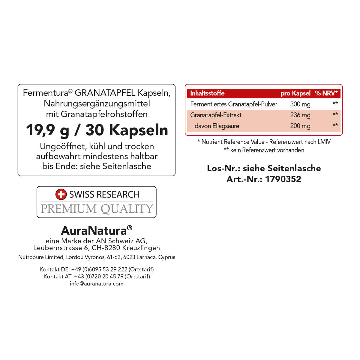 Produktbild von Fermentura® Granatapfel