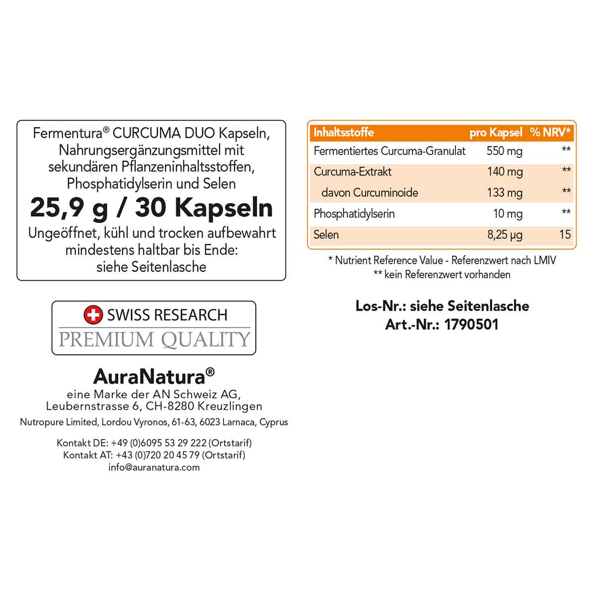 Produktbild von Fermentura® Curcuma Duo