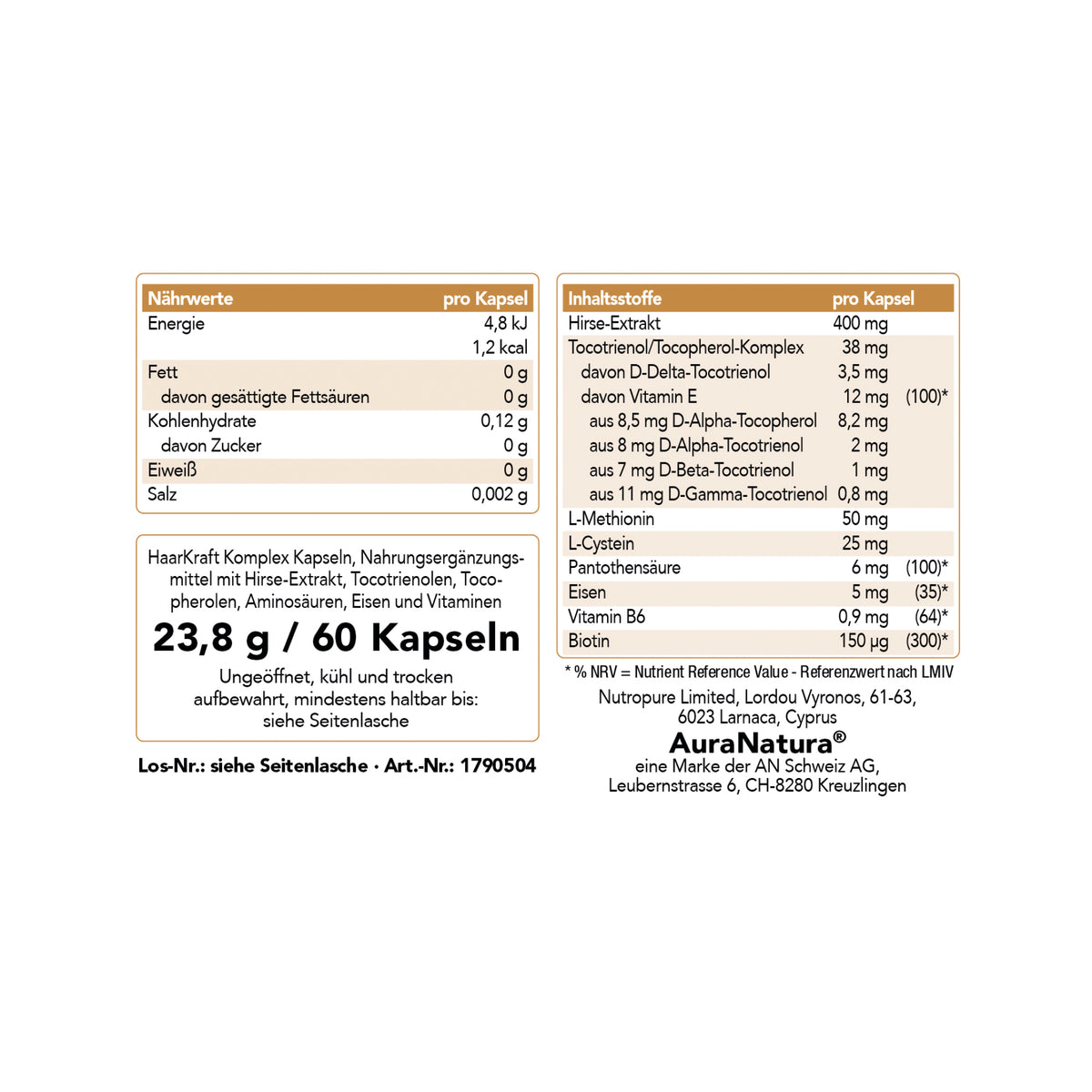 Produktbild von HaarKraft Komplex