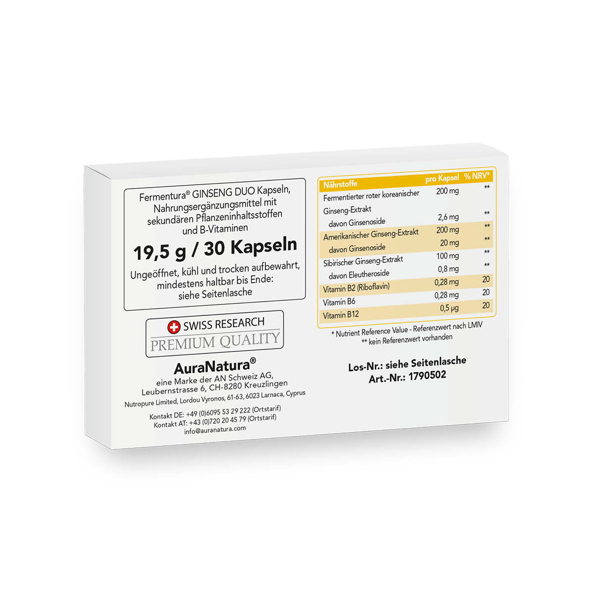 Produktbild von Fermentura® Ginseng Duo