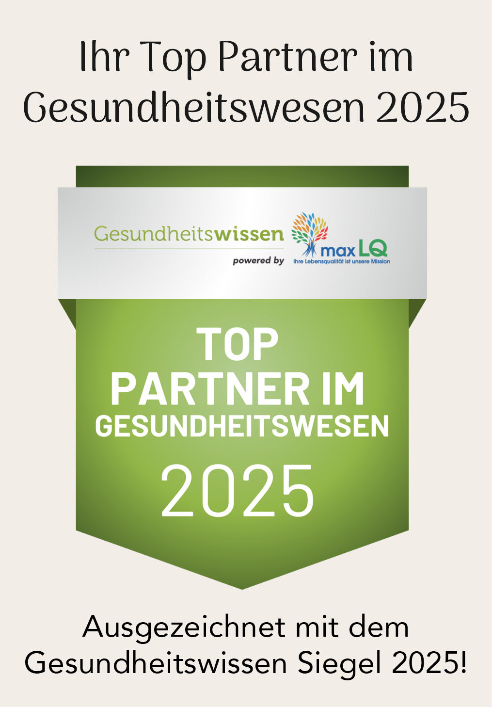 Gesundheitswissen Siegel 2025